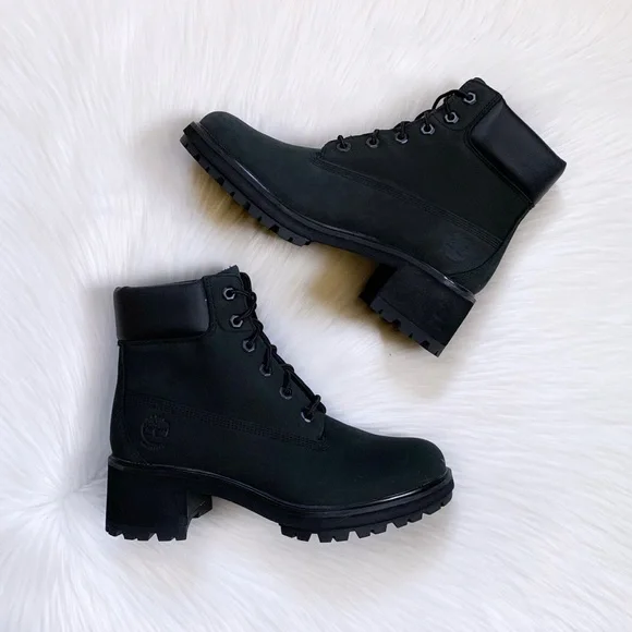 Timberland Kinsley Black 6 Inch Waterproof Boots - Picture 2 of 7